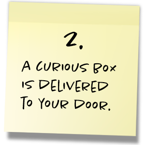Step 2. A curious package is delivered to your door.